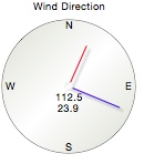 Wind direction gauge
